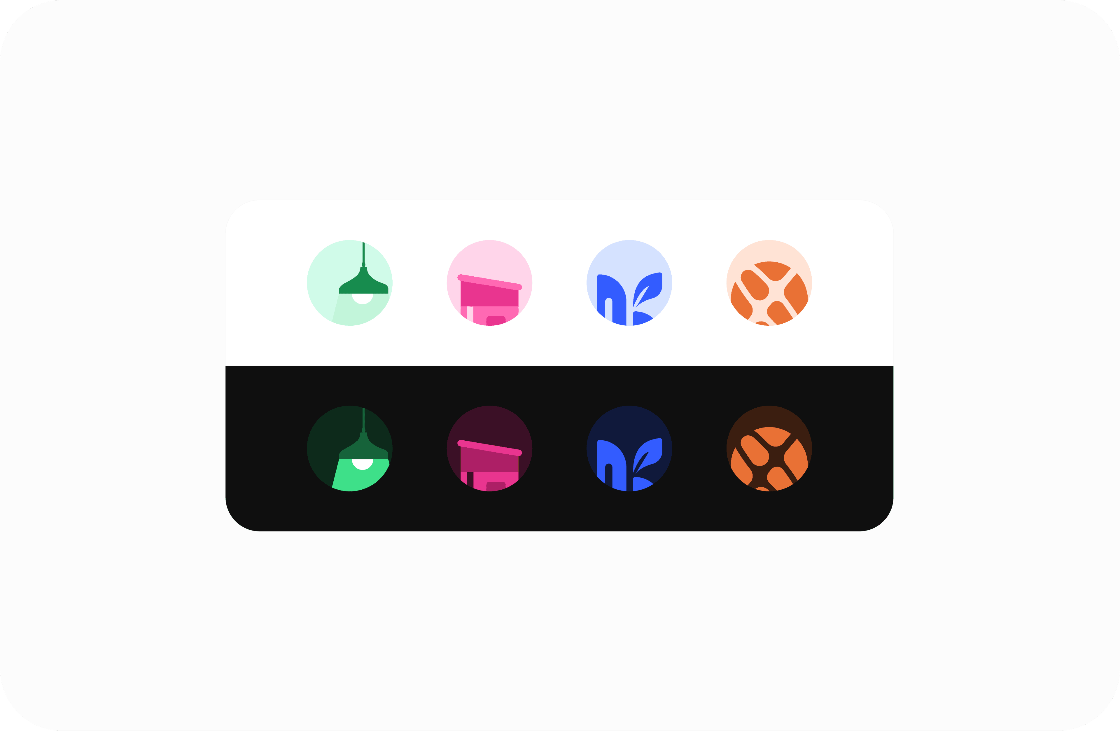 Menu icons